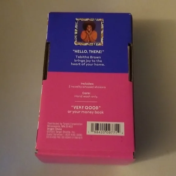 Tabitha Brown Corn Cob Salt & Pepper Shaker Set - White and Yellow - Picture 2 of 2